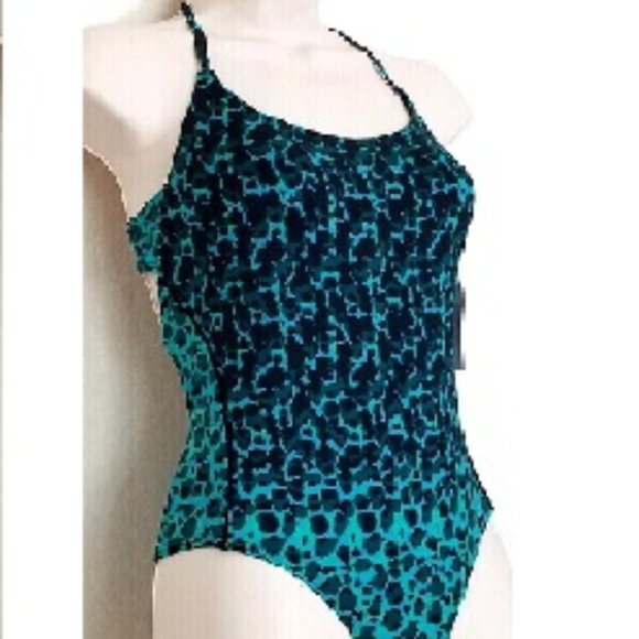 MARC JACOBS AURORA 1PC MAILLOT SWIMSUIT BERMUDA PALM GREEN SZ S,L NWT! - Picture 1 of 10